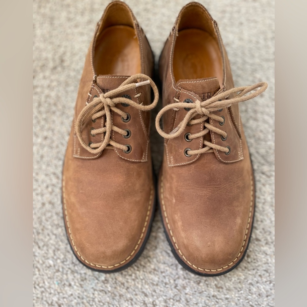 H. S. TRASK  Mens Oxford Leather Lace Up Shoes Brown Size 10 M
